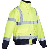Blackrock Yellow Two Tone Padded Waterproof Hi Vis Bomber Jacket