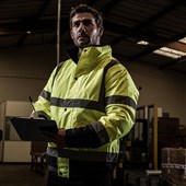 Blackrock Yellow Two Tone Padded Waterproof Hi Vis Bomber Jacket