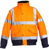 Blackrock Rail Orange Two Tone Padded Waterproof Hi Vis Bomber Jacket
