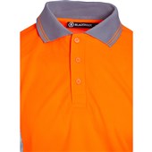 Blackrock Rail Orange Hi Vis Long Sleeve Polo Shirt