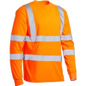 Blackrock Rail Orange Hi Vis Long Sleeve T-Shirt