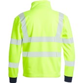 Blackrock Yellow 1/4 Zip Hi Vis Sweatshirt