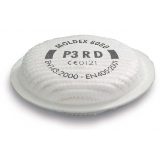 Moldex 8080 P3D Filter Pads For 8000 Series (Box of 8 Pads 4 Pairs)