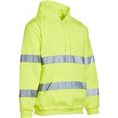 Blackrock Yellow Hi Vis Hooded Sweatshirt