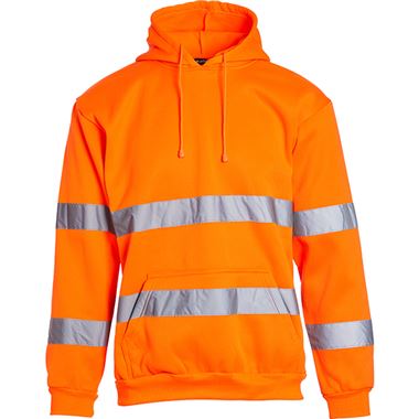 Blackrock Rail Orange Hi Vis Hooded Sweatshirt