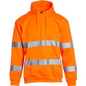 Blackrock Rail Orange Hi Vis Hooded Sweatshirt