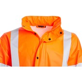 Blackrock Rail Orange Lightweight PU Waterproof Hi Vis Jacket