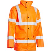 Blackrock Rail Orange Lightweight PU Waterproof Hi Vis Jacket