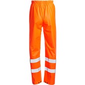 Blackrock Rail Orange Lightweight PU Waterproof Hi Vis Trousers