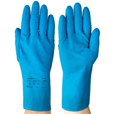 Ansell AlphaTec 87-195 Lightweight Food Safe Rubber Chemical Resistant Gauntlet 30cm