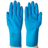 Ansell AlphaTec 87-195 Lightweight Food Safe Rubber Chemical Resistant Gauntlet 30cm