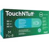 Ansell TouchNTuff 92-500 Lightly Powdered Nitrile Disposable Gloves AQL1.5 (Box 100)