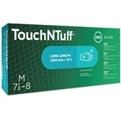 Ansell TouchNTuff 92-605 Long-Cuffed Powder Free Nitrile Disposable Gloves AQL1.5 (Box 100)