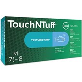 Ansell TouchNTuff  92-670 Blue Powder Free Nitrile Disposable Gloves AQL1.5 (Box 100)