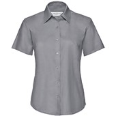 Russell Collection 933F Ladies Short Sleeve Easy Care Oxford Shirt 135g