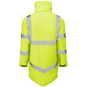 Leo Workwear Marwood Yellow EcoViz 4K Superior Baffle Lined Waterproof Hi Vis Jacket