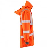 Leo Workwear Orange Waterproof Breathable 3-in-1 Hi Vis Clovelly Jacket with Torrington Bodywarmer