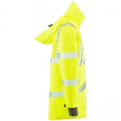 Leo Workwear Yellow EcoViz Waterproof Breathable 3-in-1 Hi Vis Clovelly Jacket with Torrington Bodywarmer