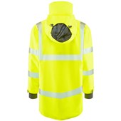 Leo Workwear Clovelly Yellow EcoViz 15K Performance+ Waterproof Breathable Executive Hi Vis Jacket