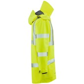 Leo Workwear Petroc Yellow EcoViz 10K Fleece Lined Waterproof Hi Vis Anorak Jacket