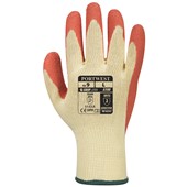 Portwest A100 Premium Orange Latex Grip Gloves - 10g