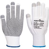 Portwest A118 PVC Dotted Touchscreen Glove Multipack (Pack 12)