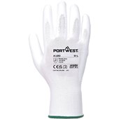 Portwest A120 White PU Grip Glove with PU Palm Coating - 13g