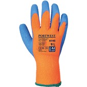 Portwest A145 Thermal Cold Grip Gloves with Crinkle Latex Palm Coating - 7g