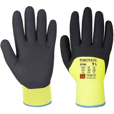 Portwest A146 Arctic Thermal Winter Grip Gloves with Sandy Nitrile Coating - 15g