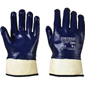 Portwest A302 Fully Dipped Nitrile Gloves with Safety Cuff