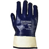 Portwest A302 Fully Dipped Nitrile Gloves with Safety Cuff