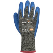 Portwest A611 Aramid HR Cut D Glove with Latex Palm Coating - 10g