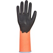 Portwest A631 Vis-Tex Cut D Long Cuff Glove with PU Palm Coating - 13g