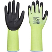 Portwest A632 Green Cut D Long Cuff Glove with Nitrile Foam Coating - 13g Cut Level 5 (Cut D)