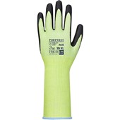 Portwest A632 Green Cut D Long Cuff Glove with Nitrile Foam Coating - 13g