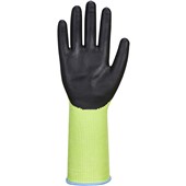 Portwest A632 Green Cut D Long Cuff Glove with Nitrile Foam Coating - 13g