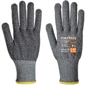 Portwest A640 PVC Dot Cut D Glove with PVC Dotted Palm - 13g
