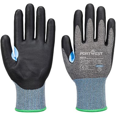 Portwest A644 CS Cut D Nitrile Glove with Nitrile Foam Coating - 15g