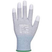 Portwest A698 MR13 ESD Antistatic Cut C PU Fingertip Gloves - 13 gauge (Pack of 12)