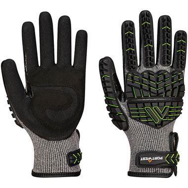 Portwest A755 VHR15 Cut F Impact Glove with Nitrile Foam Coating - 15g