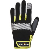 Portwest A770 PW3 Mechanics Style General Utility Gloves with Synthetic Leather Palm