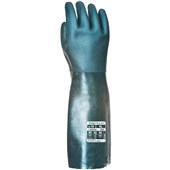 Portwest A845 Double Dipped PVC Chemical Resistant Gauntlet Gloves with Sandy Palm 45cm