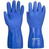 Portwest A881 Marine Ultra PVC Chemical Resistant Gauntlet Gloves 30cm with Sandy Palm Finish