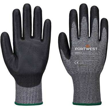 MultiSAVE Pack 12 - Portwest AB664 Cut F Cut Resistant Gloves with PU Coating 13g (12 Pairs)