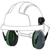 JSP Sonis 1 Helmet Mounted Ear Defenders AEB010-0CY-800 - SNR 26dB