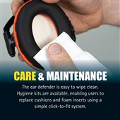 JSP Sonis Compact Helmet Mounted Ear Defenders AEB032-1CY-000 - SNR 31dB