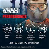 JSP Stealth 9200 Faceshield Goggle AGW010-603-000 Anti-Mist & Anti-Scratch