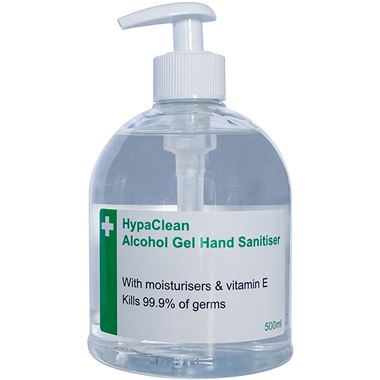 Alcohol Hand Gel Sanitiser 500ml Pump Dispenser