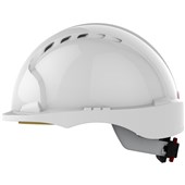 JSP EVO3 Short Peak Safety Helmet - Vented Wheel Ratchet Micro Peak