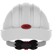 JSP EVO3 Short Peak Safety Helmet - Vented Wheel Ratchet Micro Peak